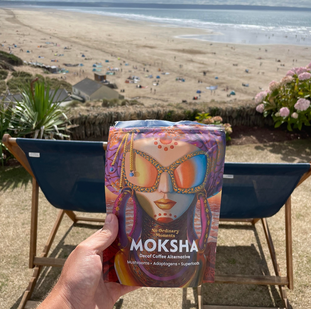 Decaf Moksha Coffee beach