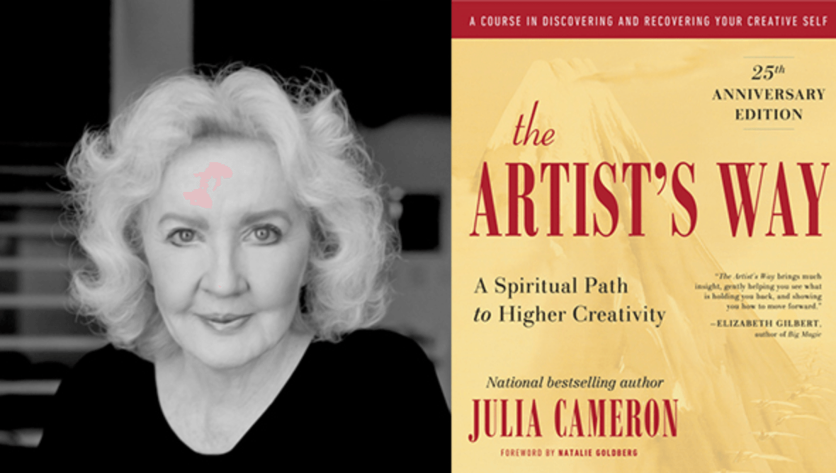 The artist way book cover with image of Julia Cameron