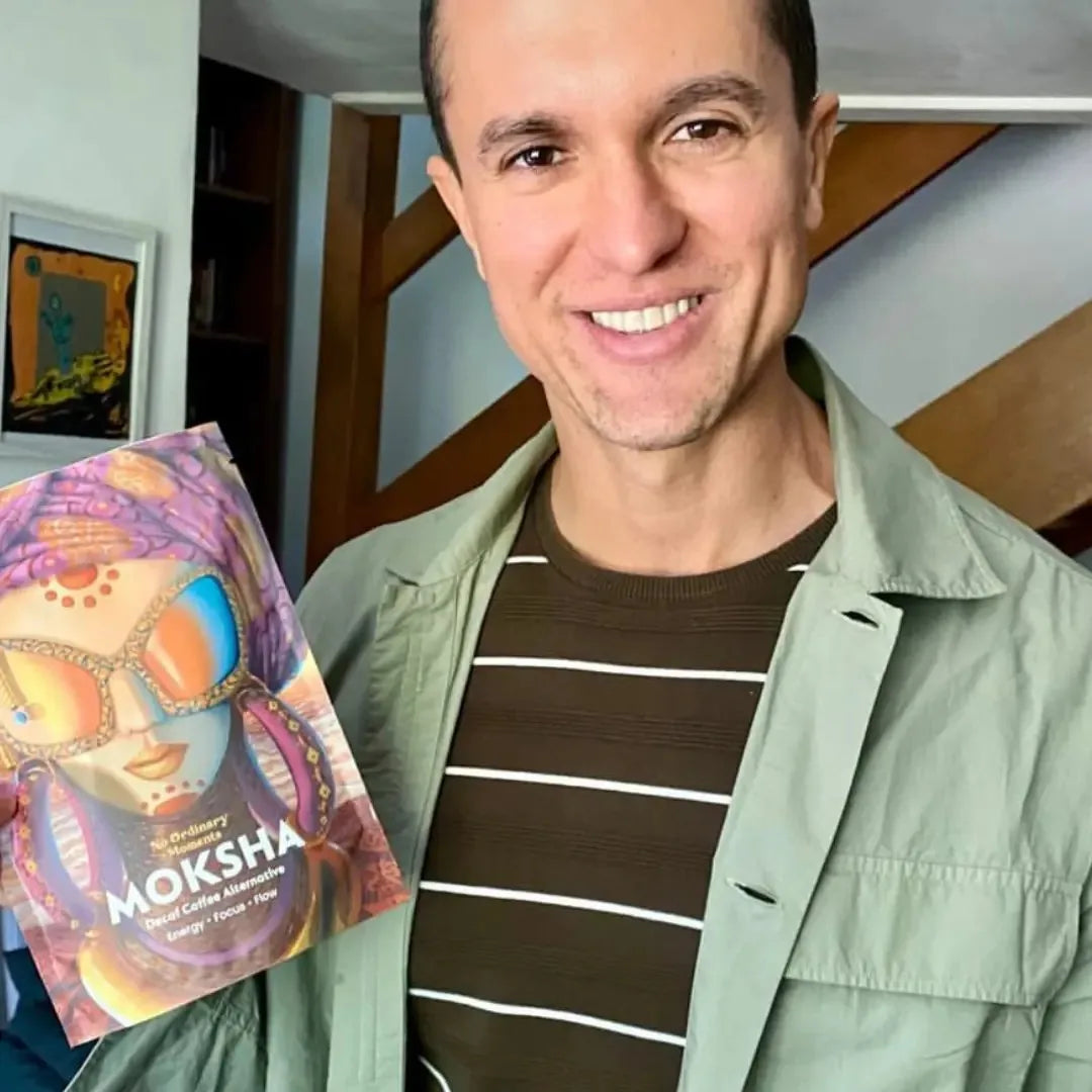 Customer holding Moksha